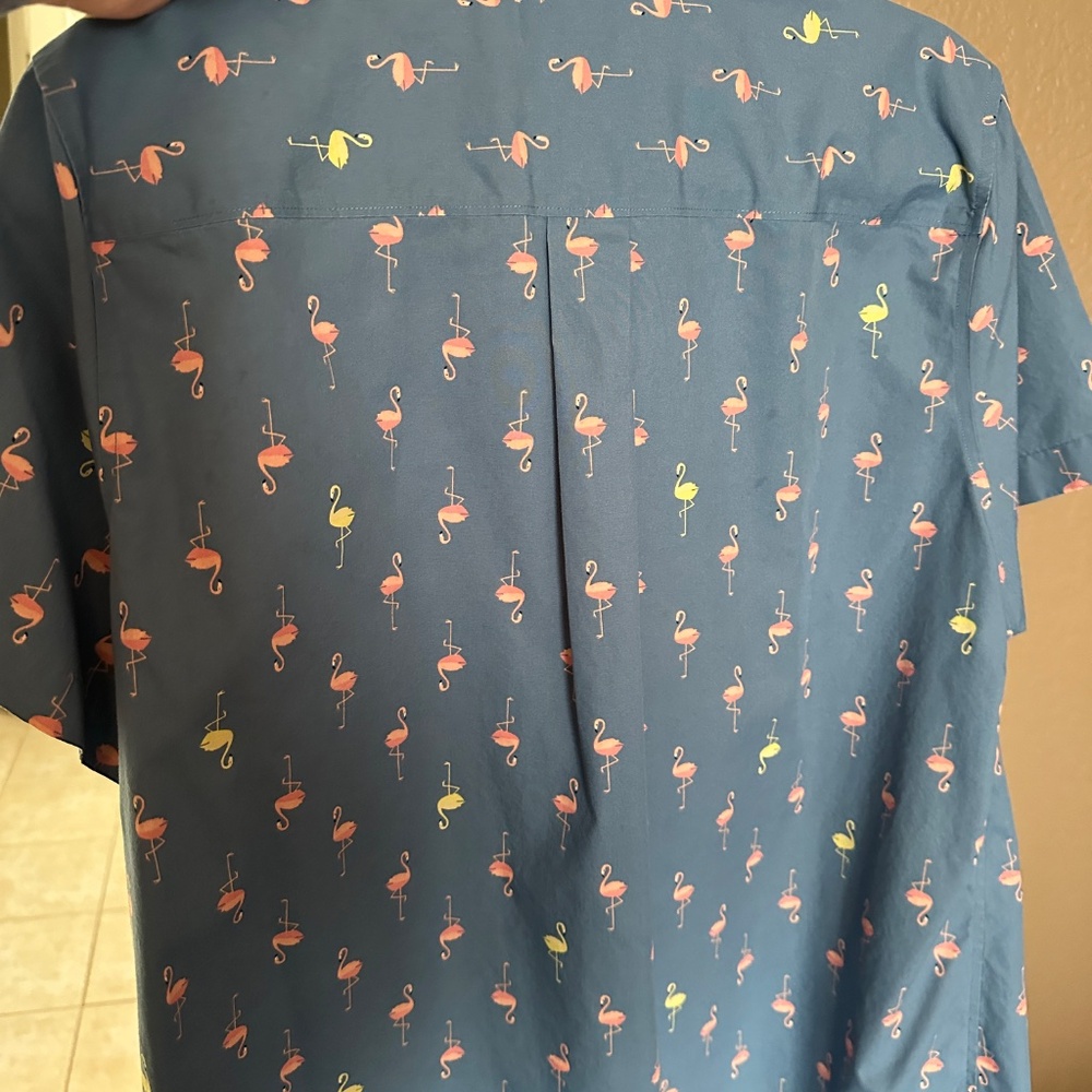 Lands' End 18W No Iron 100% Supima Cotton Short Sleeve Button Down Shirt - Picture 4 of 5